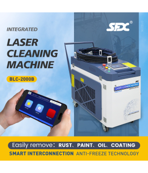 SFX 2000W Laser Cleaning Machine Smart Interconnection Handheld Laser Rust Removal Machine Laser Source Anti-freeze Technology